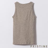 PRISTINE（プリスティン） ヤクフライスカップ付タンクトップ グレー/Mサイズ